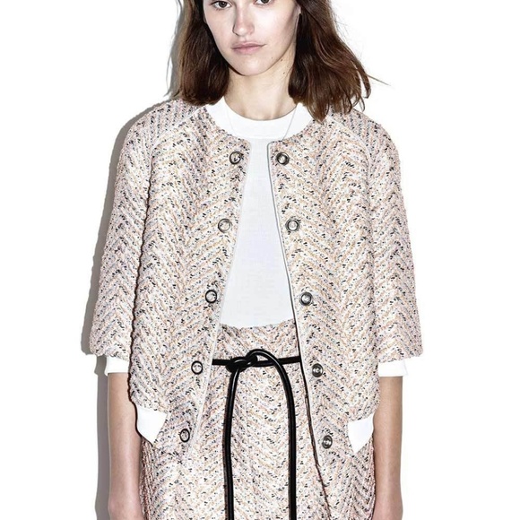 3.1 Phillip Lim Jackets & Blazers - 3.1 PHILLIP LIM Chevron Cloqué Bomber